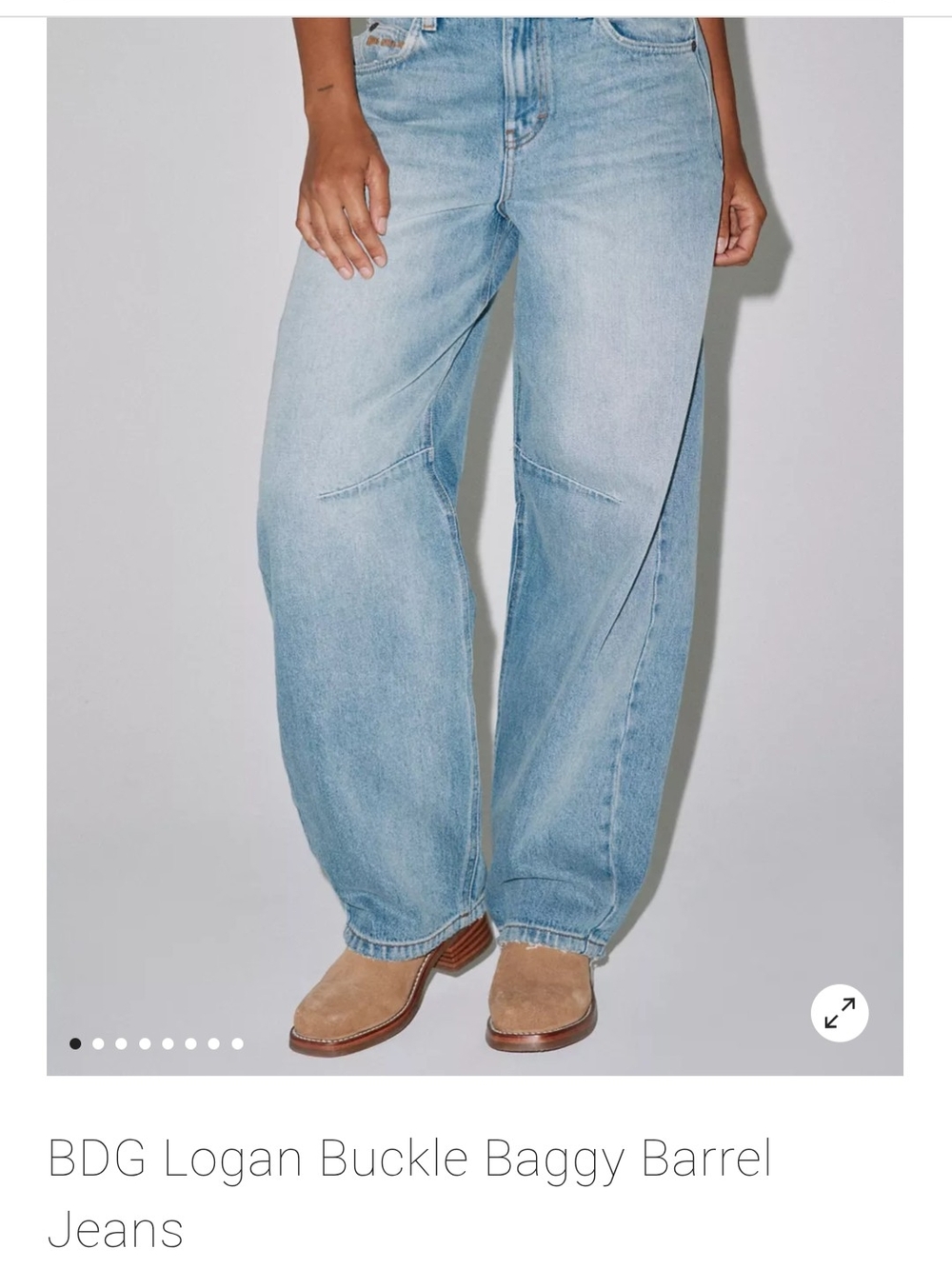 BDG Light Blue High-Rise Relaxed Jeans